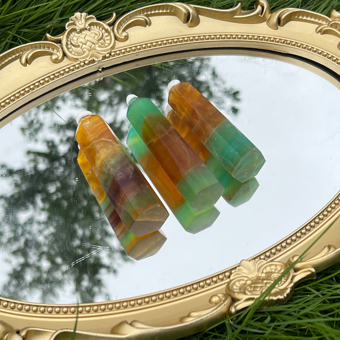 Pineapple Fluorite Point