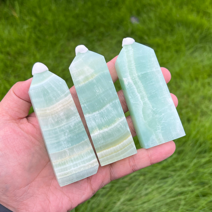 Caribbean Blue Calcite Point