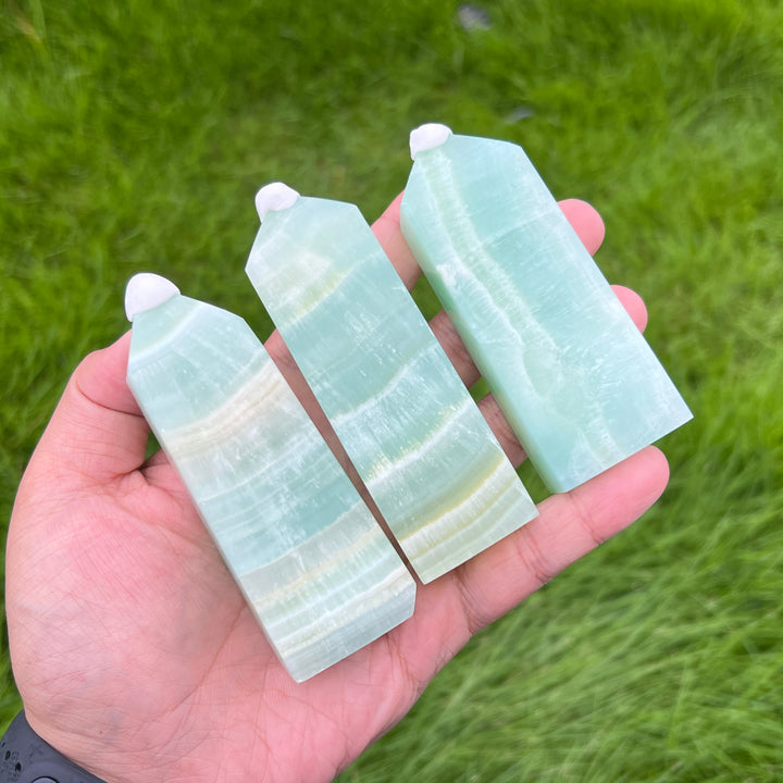 Caribbean Blue Calcite Point