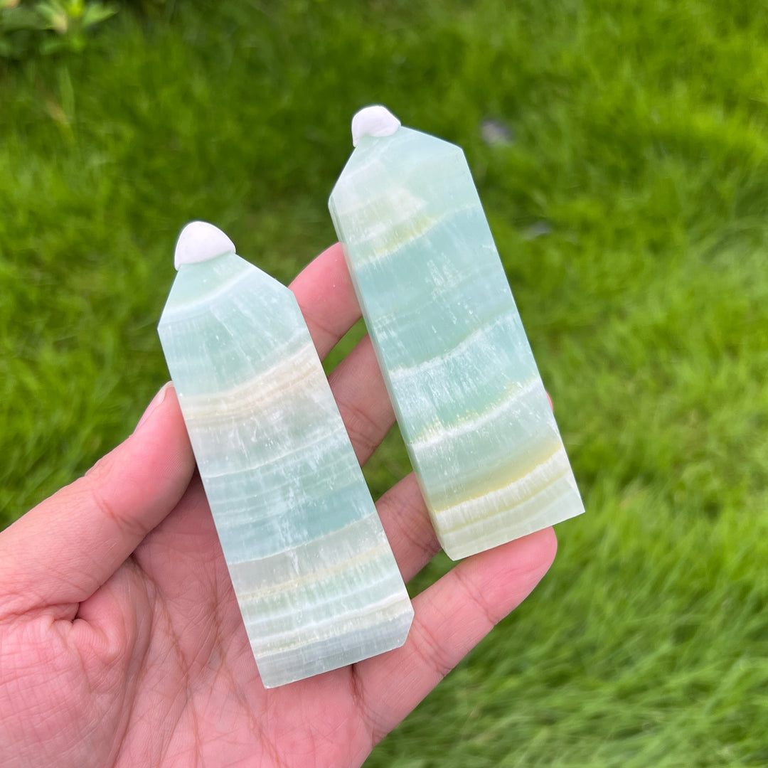 Caribbean Blue Calcite Point