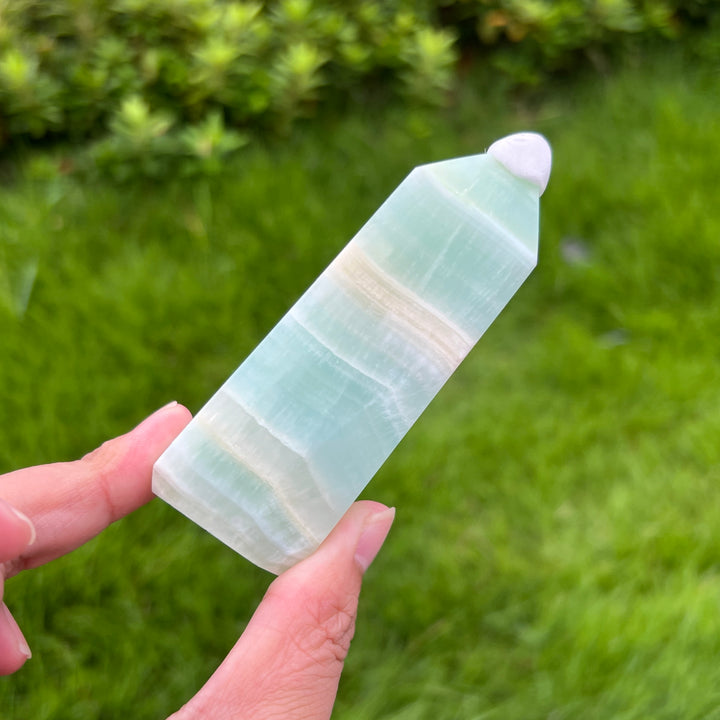 Caribbean Blue Calcite Point
