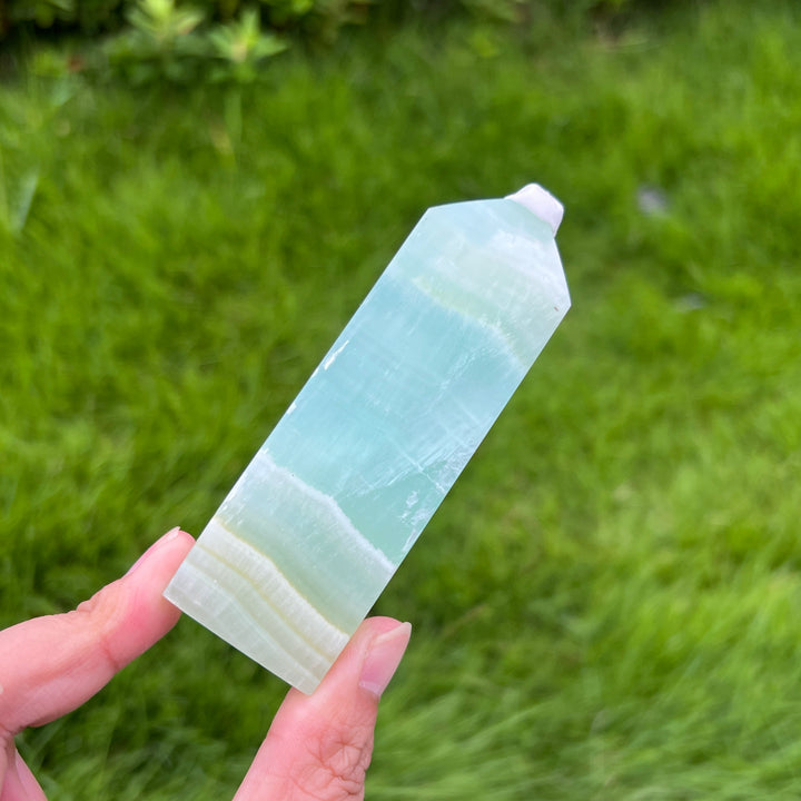 Caribbean Blue Calcite Point