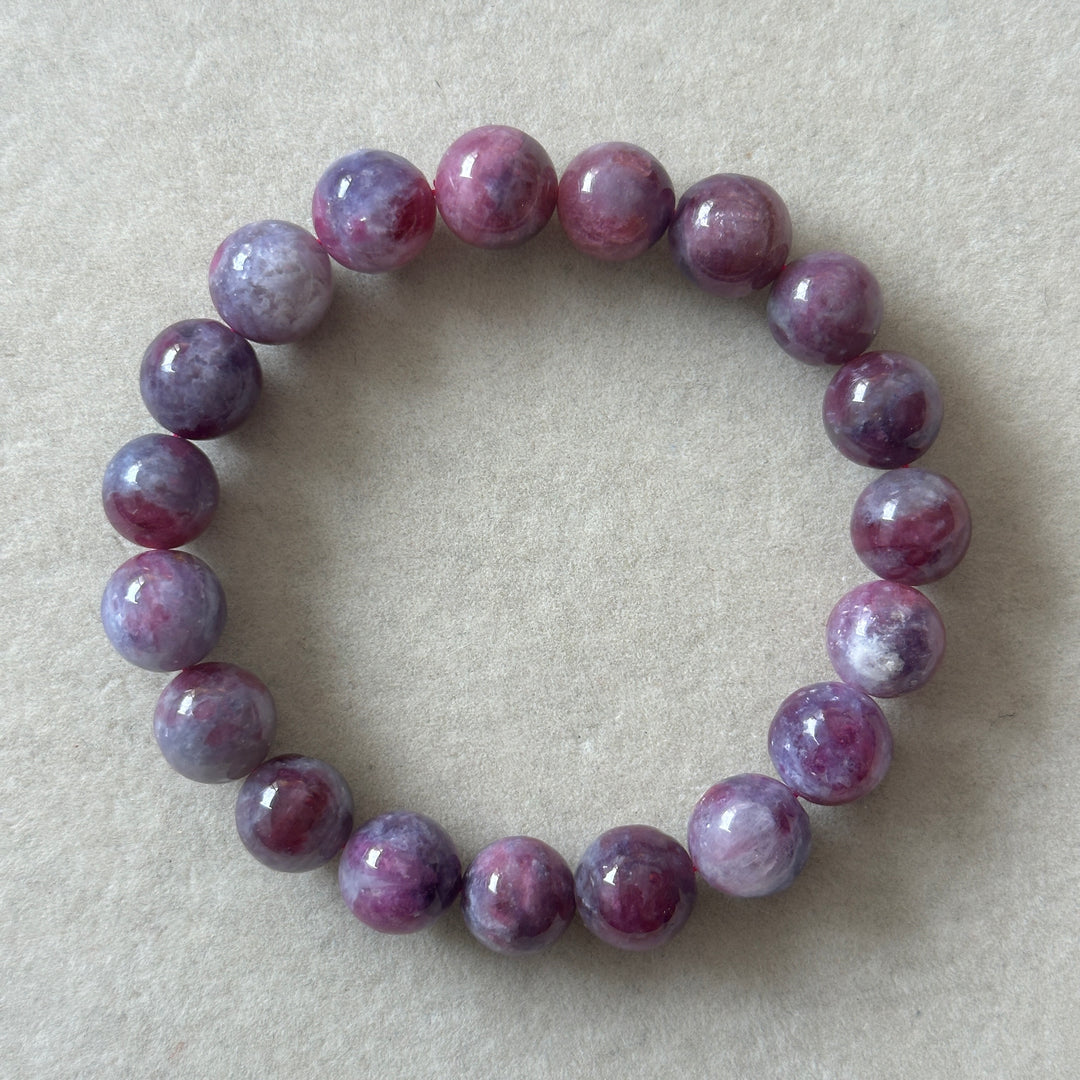 Plum Tourmaline Bracelet 9.6-10.0mm