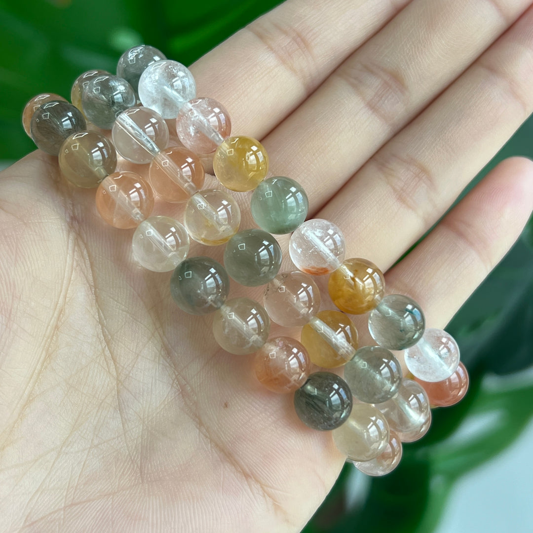 Amphibole In Quartz Bracelet 8.5mm