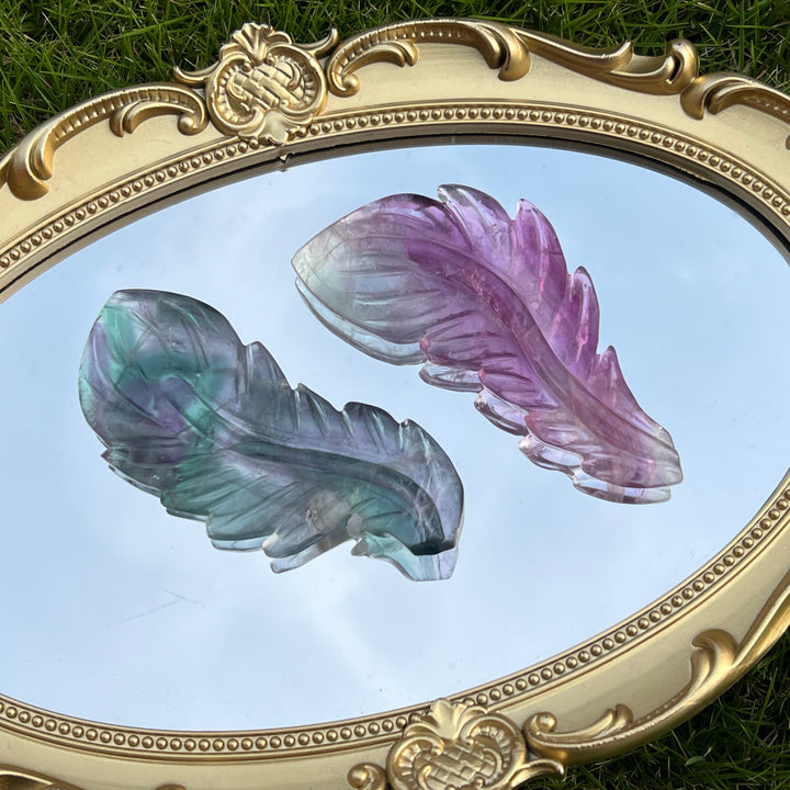 Rainbow Fluorite Feather