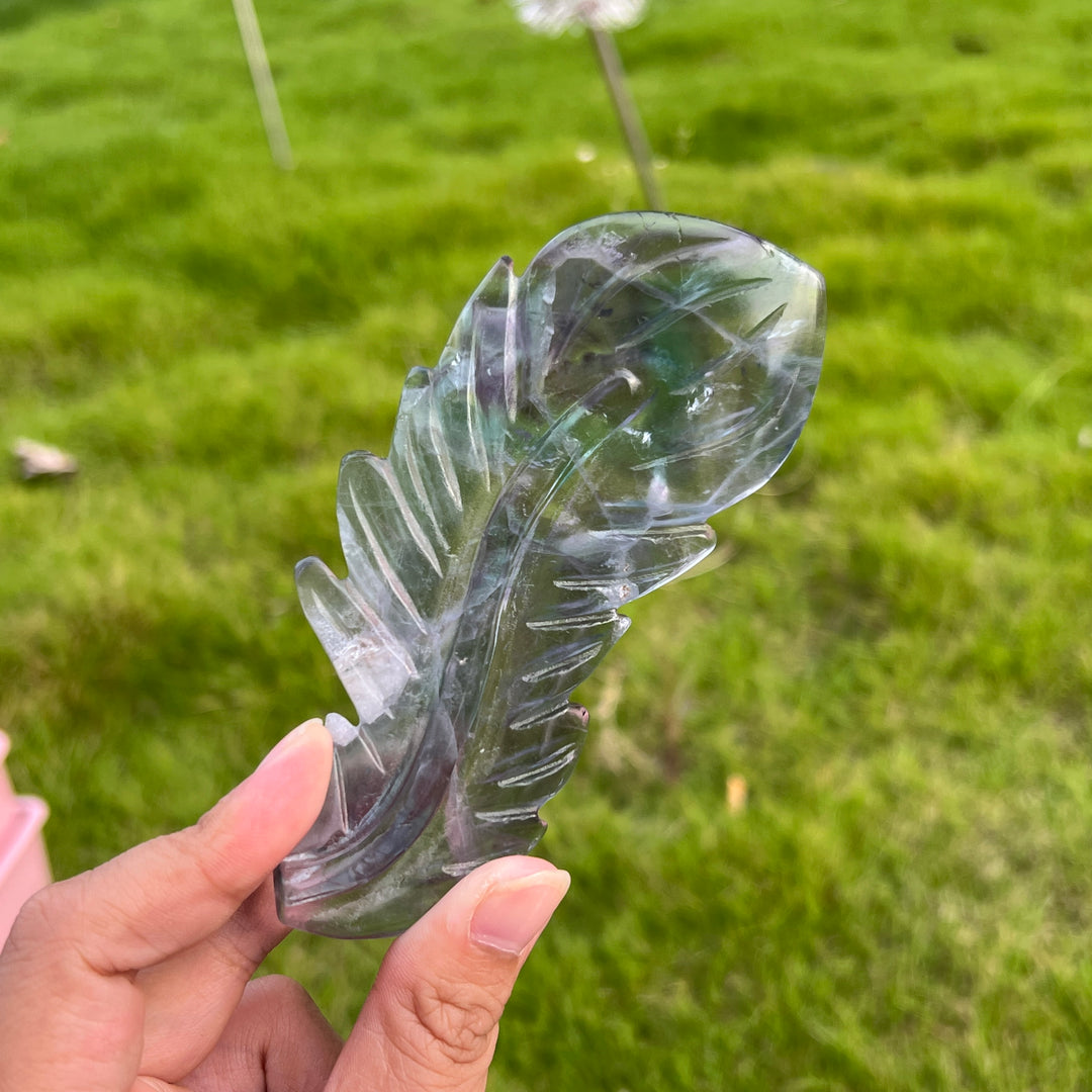 Rainbow Fluorite Feather