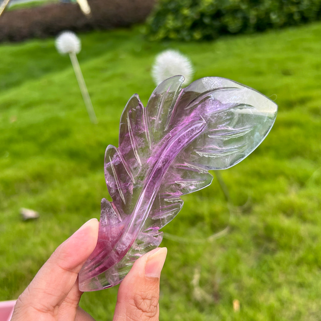 Rainbow Fluorite Feather