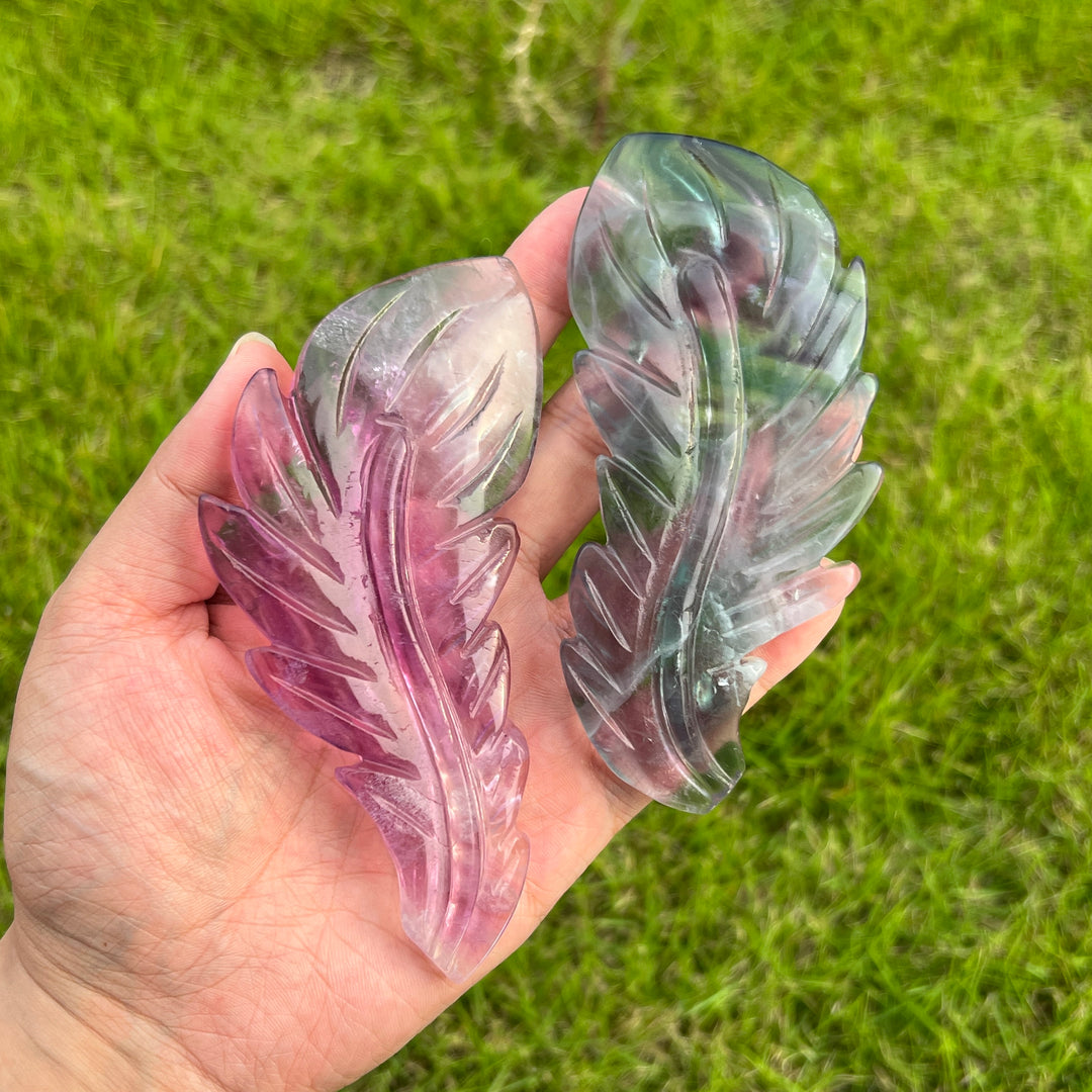 Rainbow Fluorite Feather