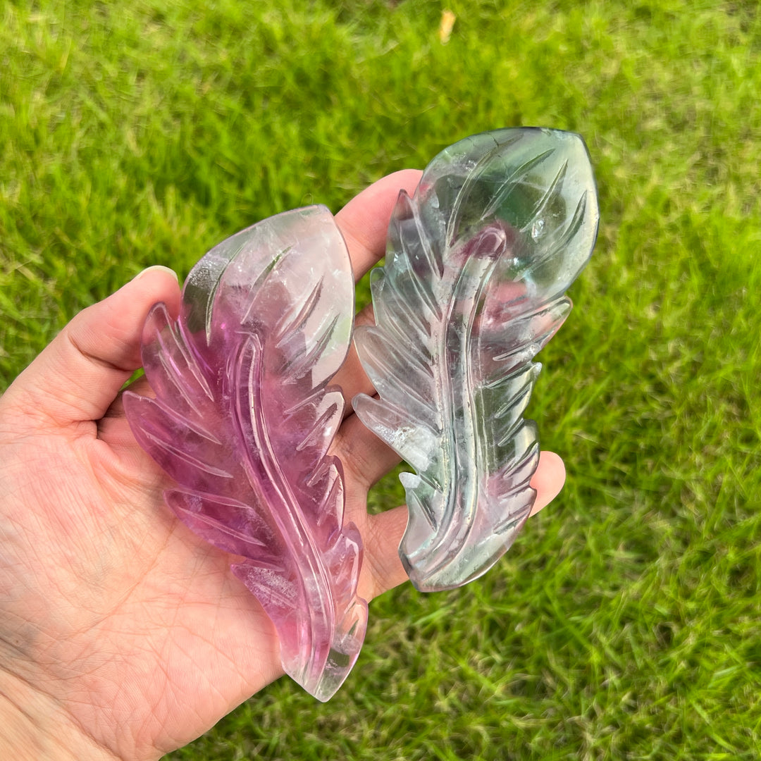 Rainbow Fluorite Feather