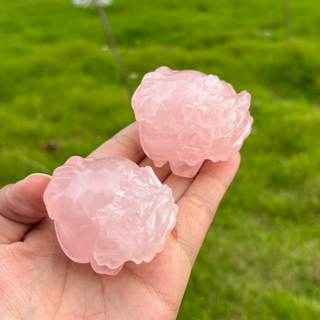Rose Quartz Dragon Turtle