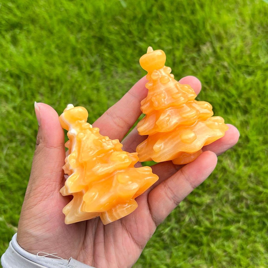 Yellow Calcite Christmas Trees
