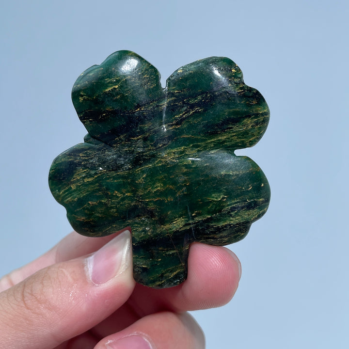 Fuchsite in Quartz Four-Leaf Clover