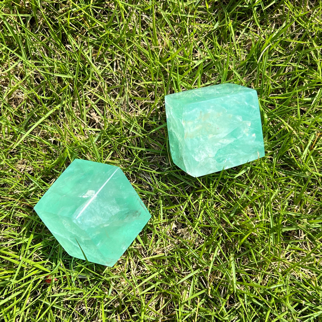 Green Fluorite Cube