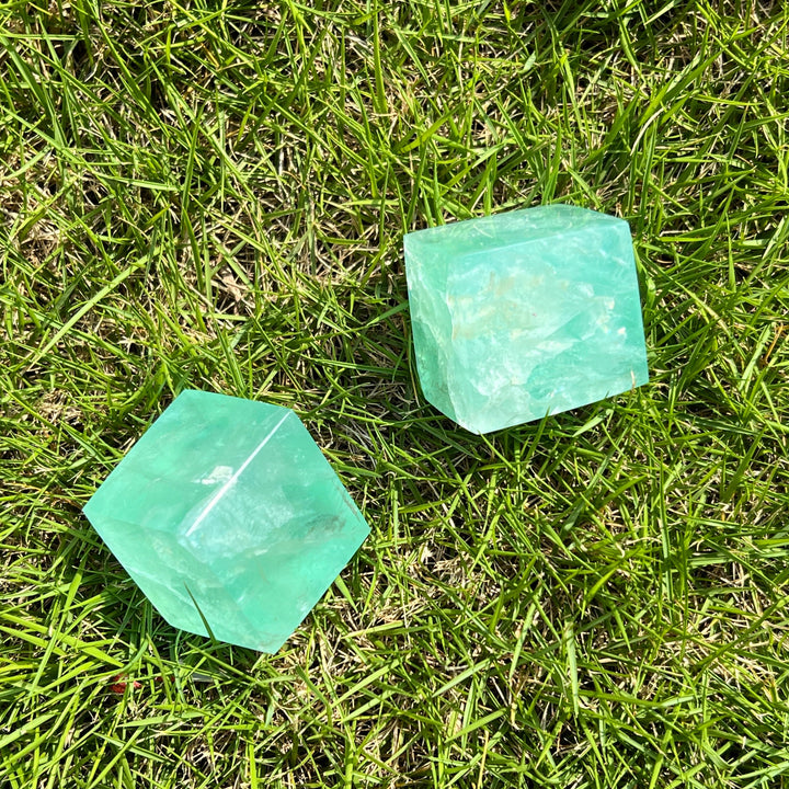 Green Fluorite Cube