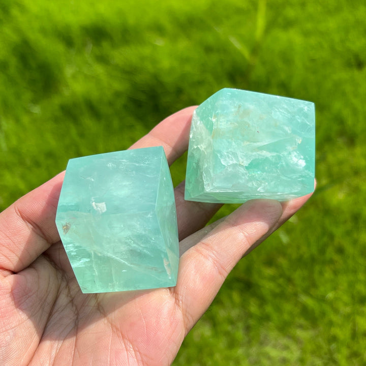 Green Fluorite Cube