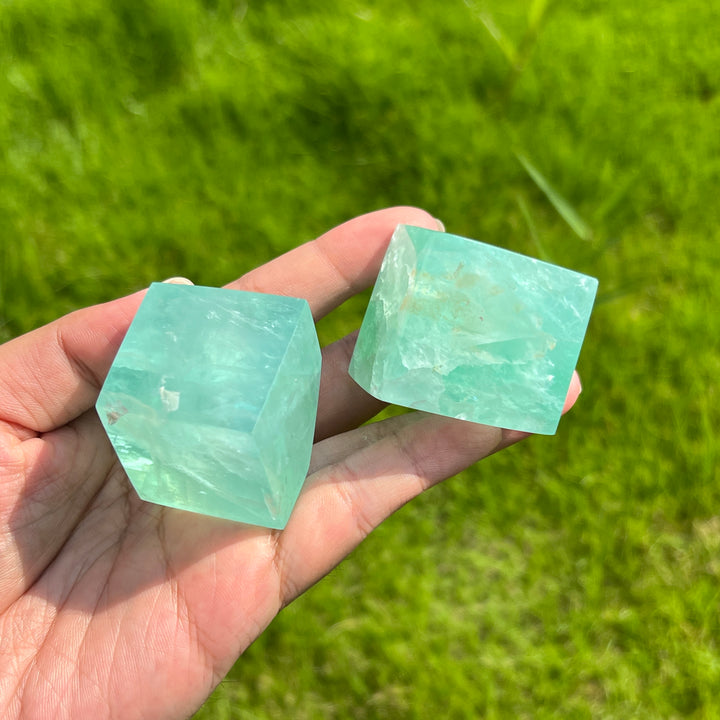 Green Fluorite Cube