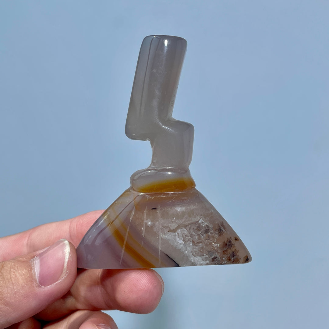 Agate Geode Besom
