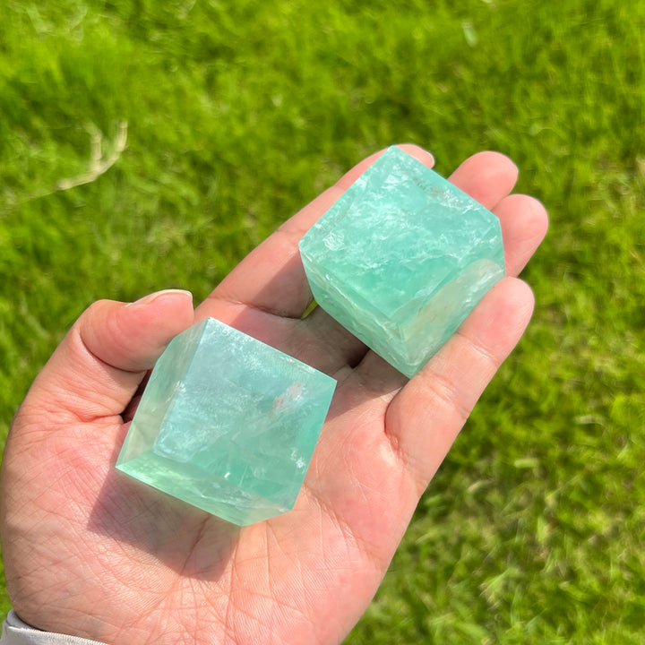 Green Fluorite Cube