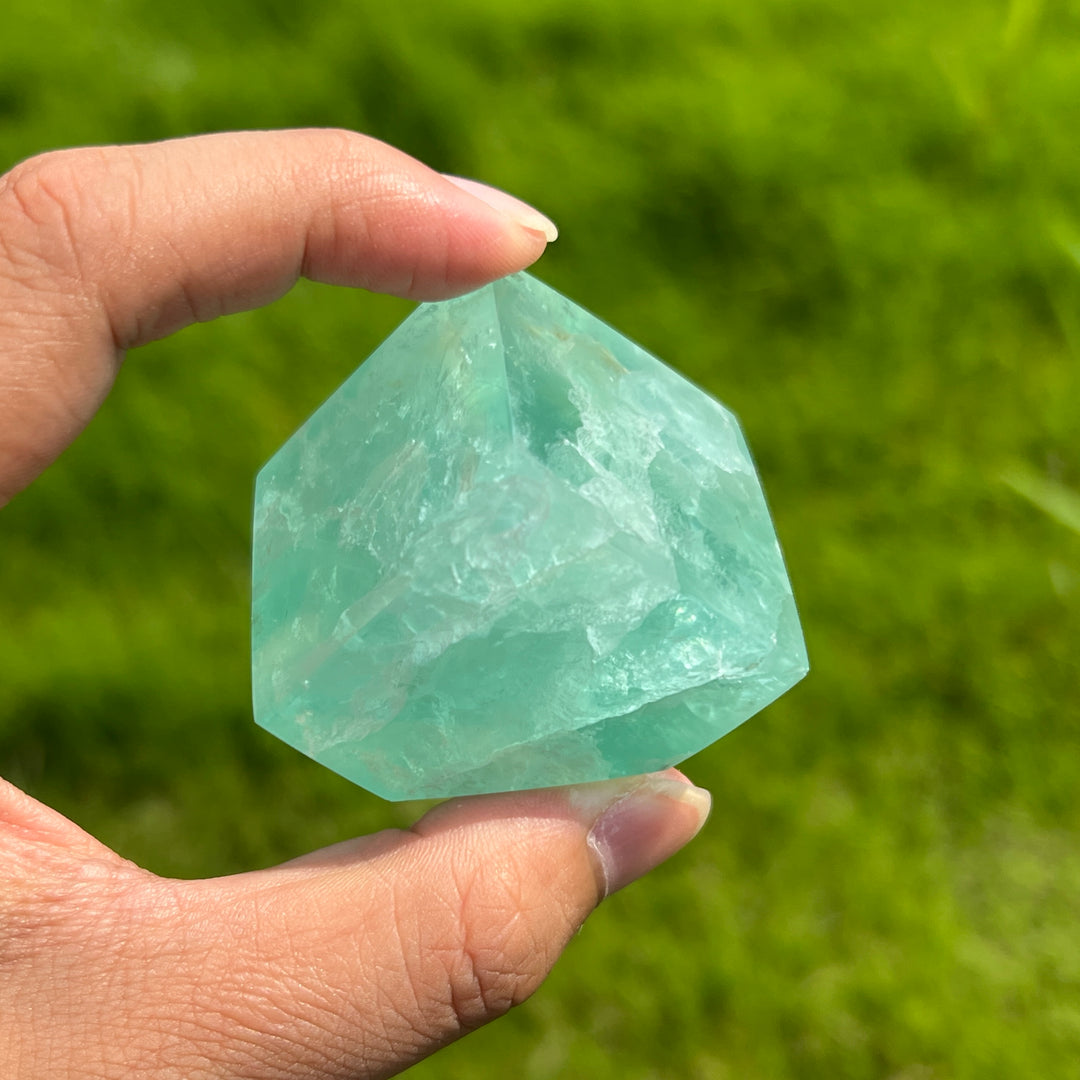 Green Fluorite Cube