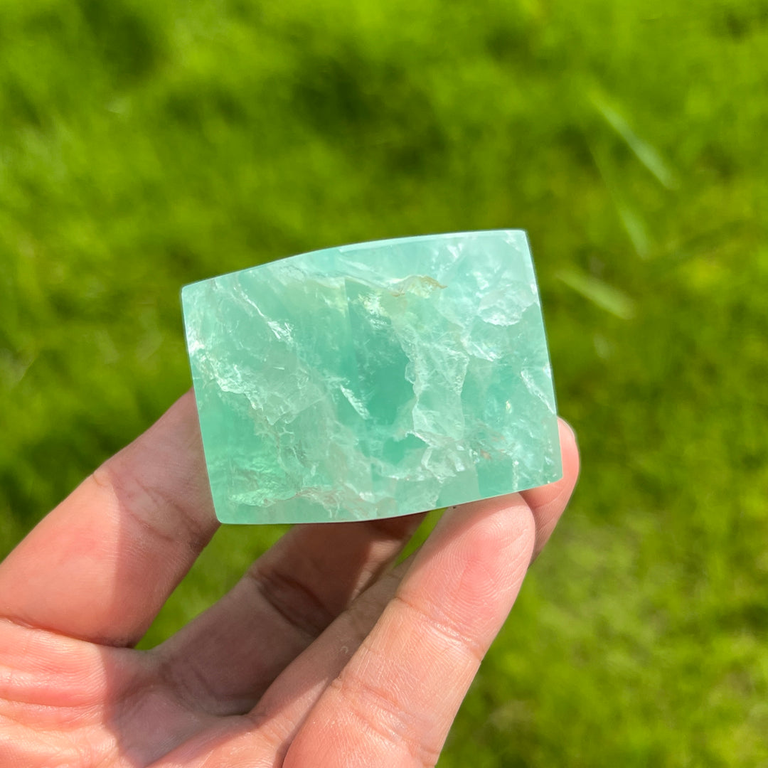Green Fluorite Cube