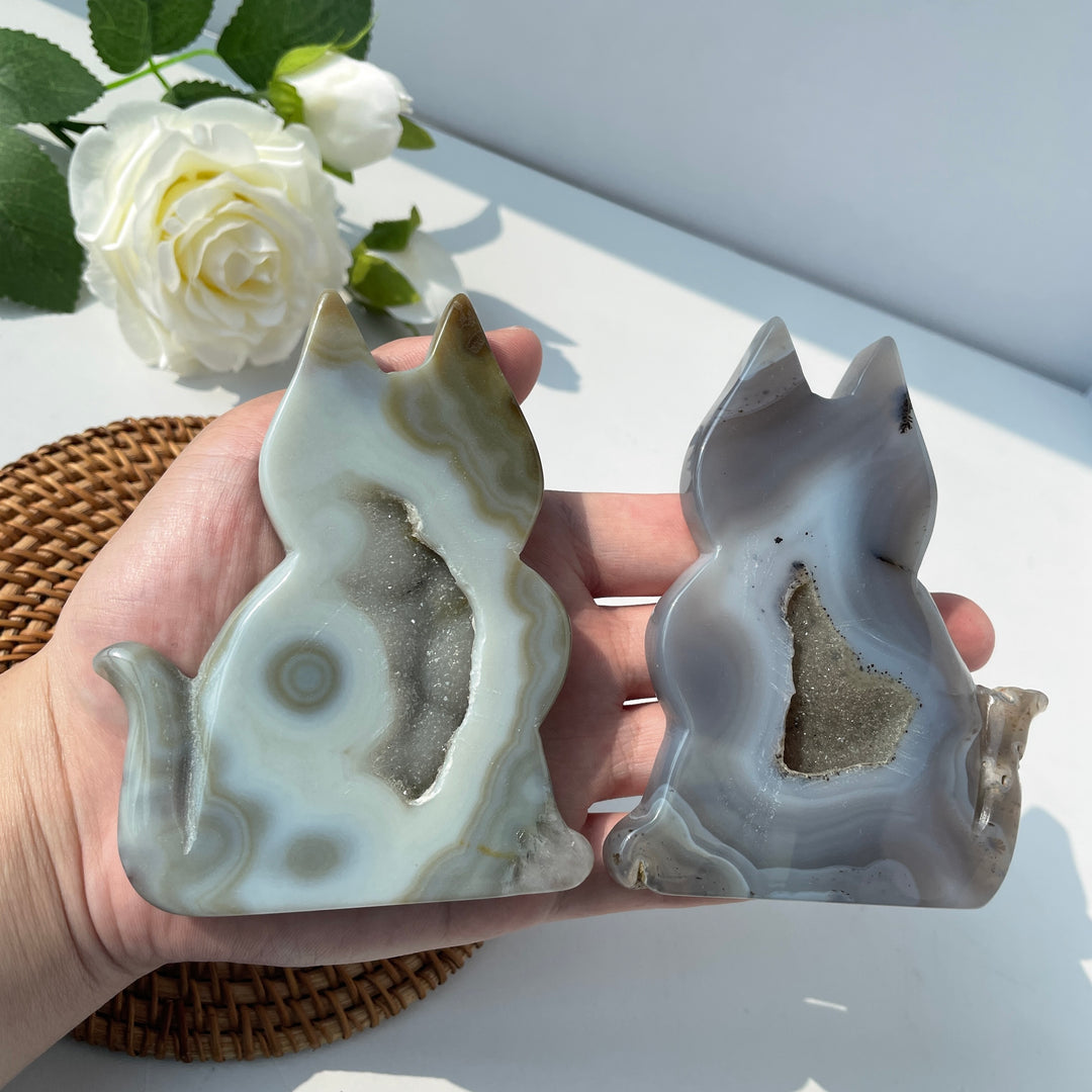 Agate Geode Cat