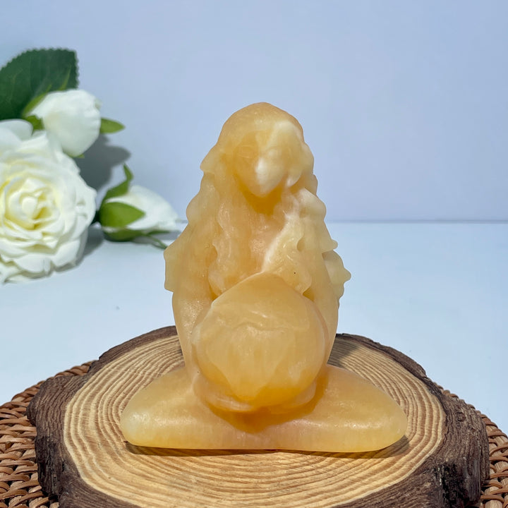Yellow Calcite Mother Earth