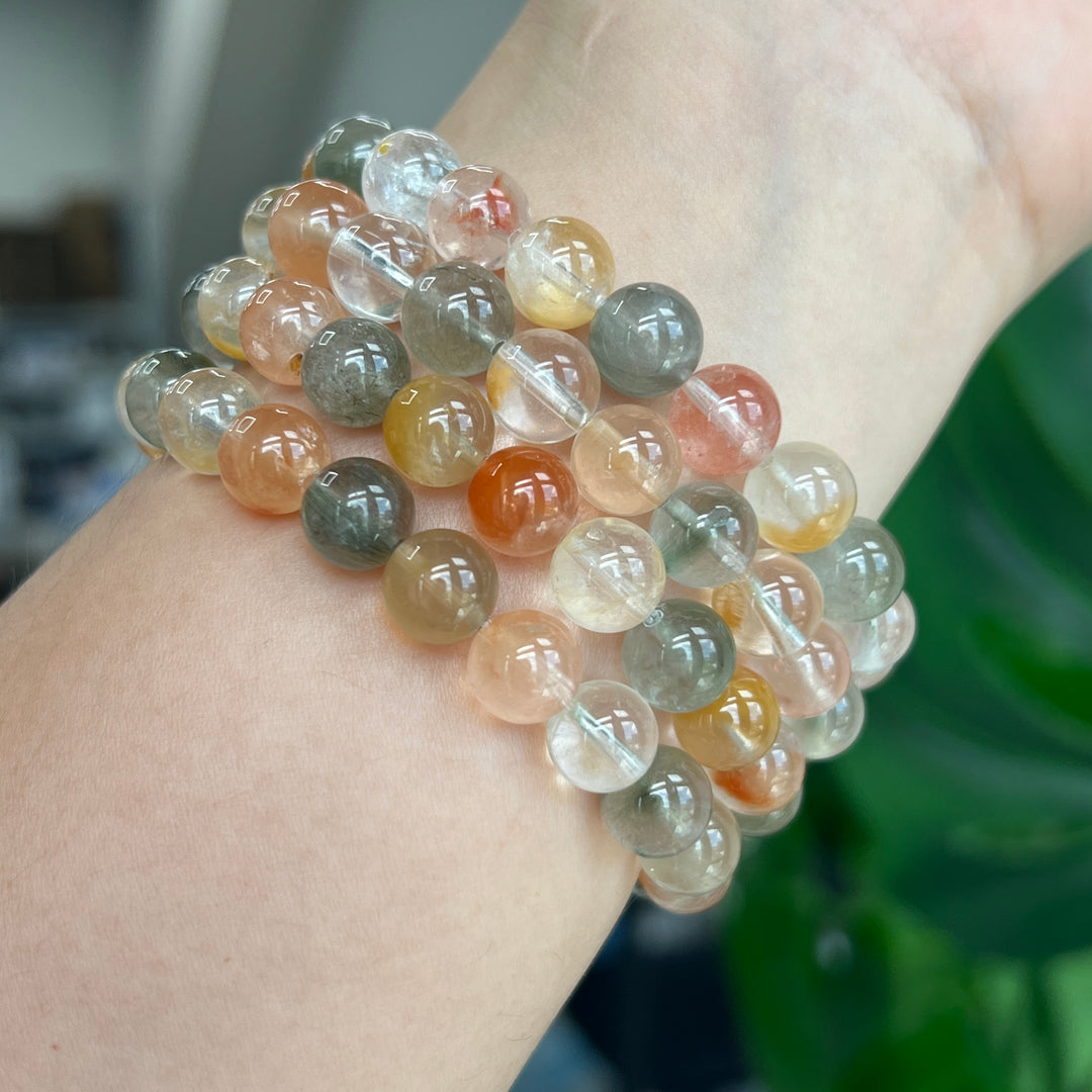 Amphibole In Quartz Bracelet 8.5mm