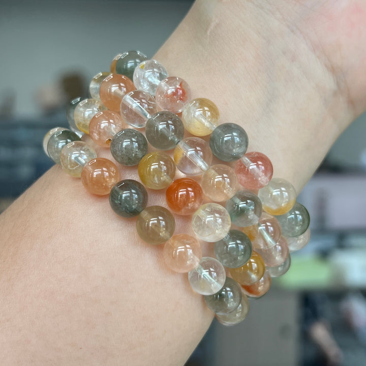 Amphibole In Quartz Bracelet 8.5mm