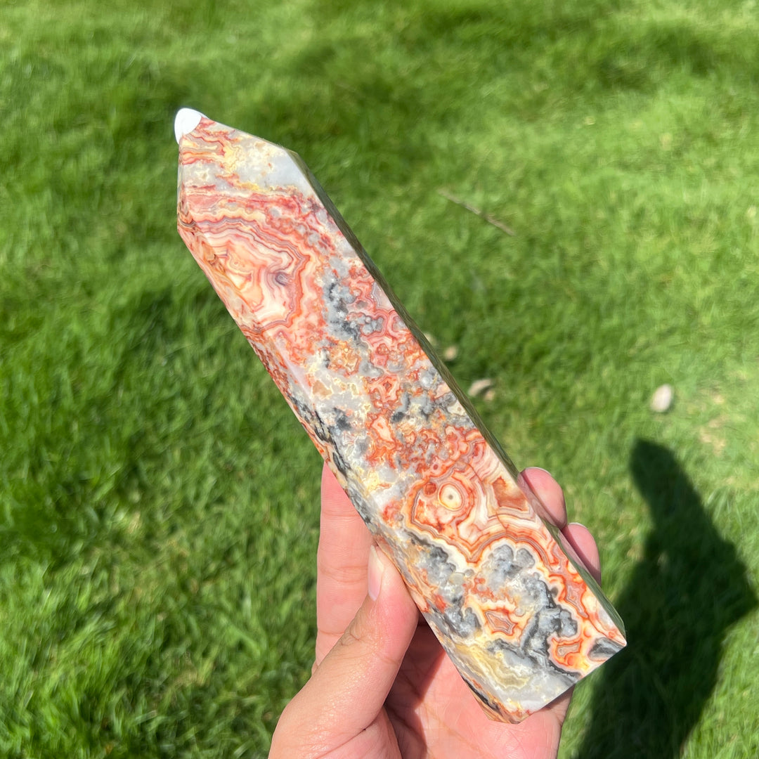 Crazy Lace Agate Tower