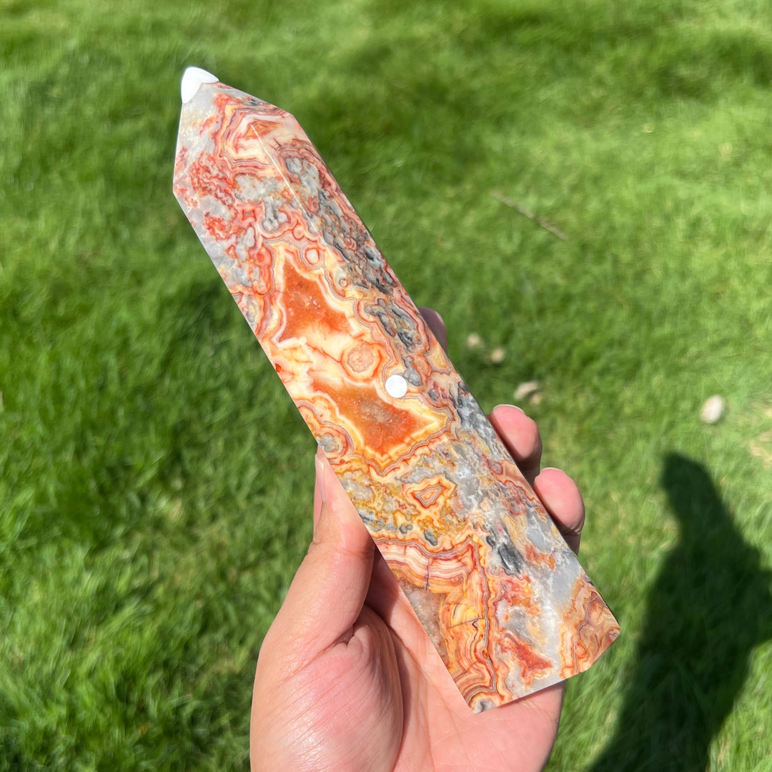 Crazy Lace Agate Tower