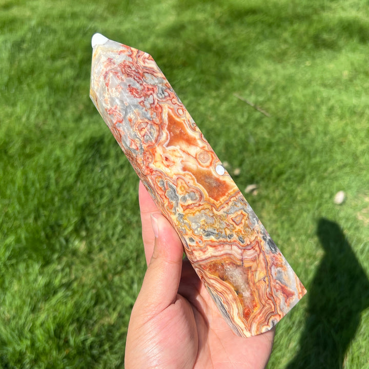 Crazy Lace Agate Tower
