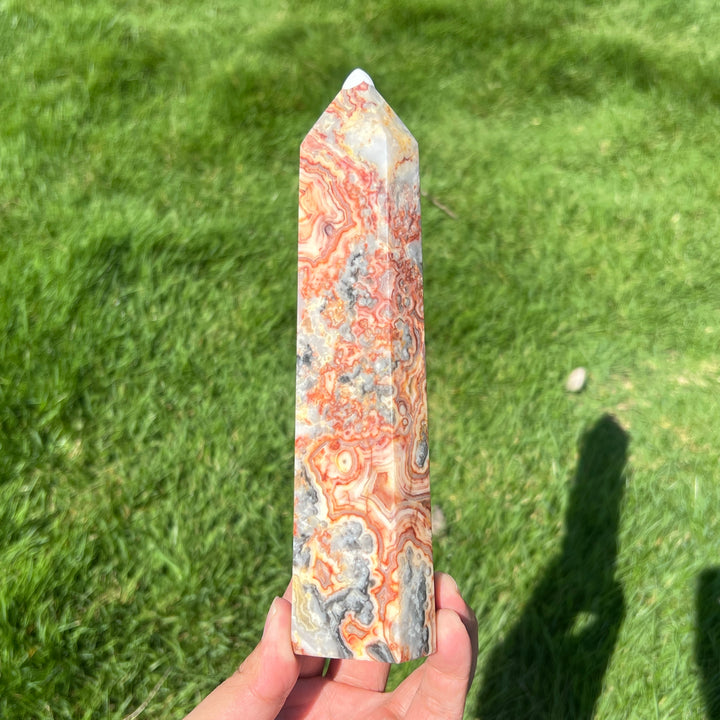 Crazy Lace Agate Tower
