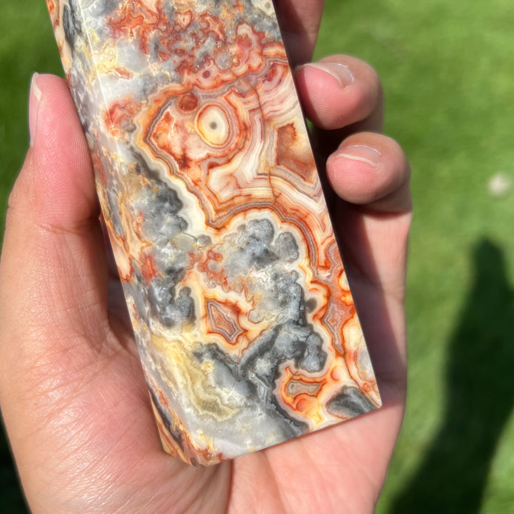 Crazy Lace Agate Tower