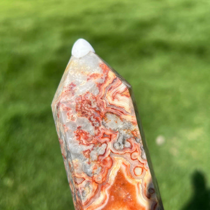 Crazy Lace Agate Tower