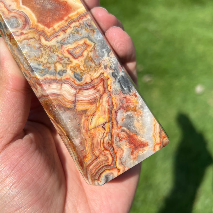Crazy Lace Agate Tower