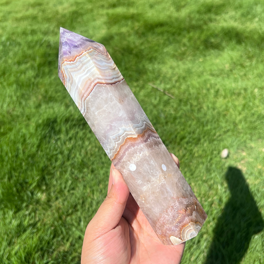 Amethyst Agate Tower