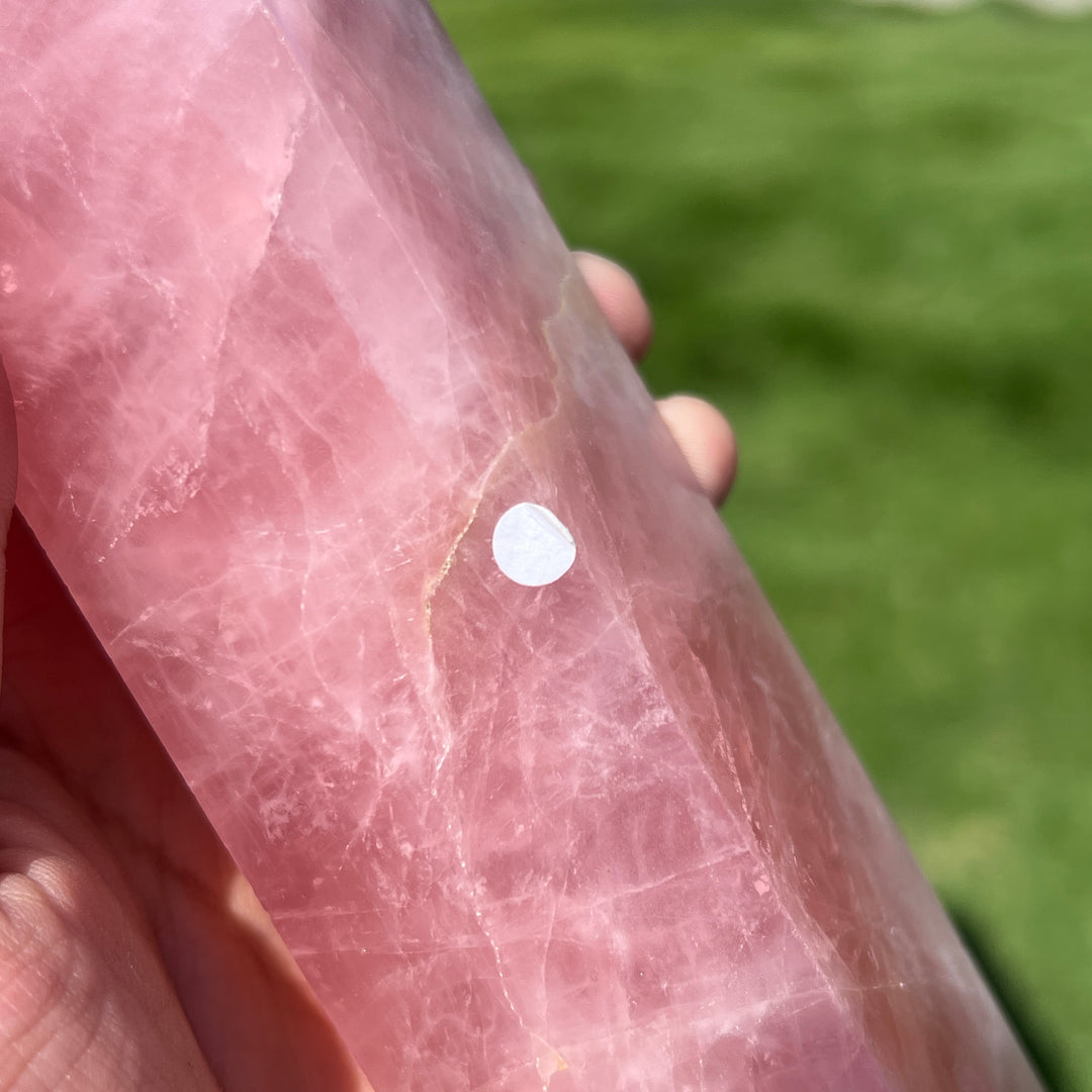 Natural Rose Quartz Tower