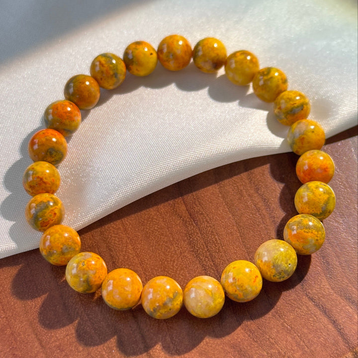 Bumble Bee Jasper Bracelet 8.9-9.3mm