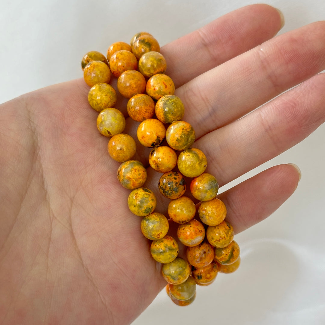 Bumble Bee Jasper Bracelet 8.9-9.3mm