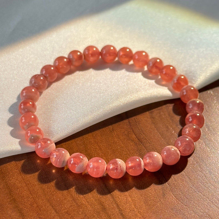 Rhodochrosite Bracelet 6-6.8mm