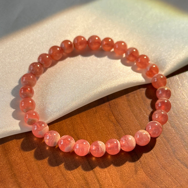 Rhodochrosite Bracelet 6-6.8mm