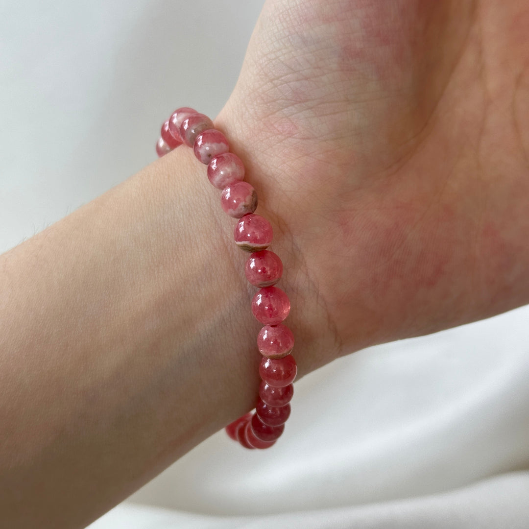 Rhodochrosite Bracelet 6-6.8mm
