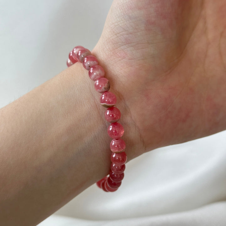 Rhodochrosite Bracelet 6-6.8mm