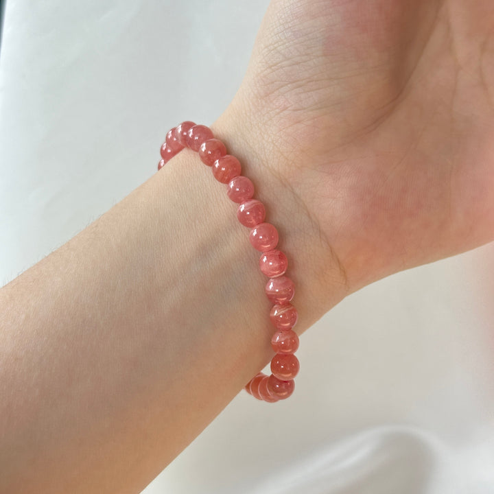 Rhodochrosite Bracelet 6-6.8mm