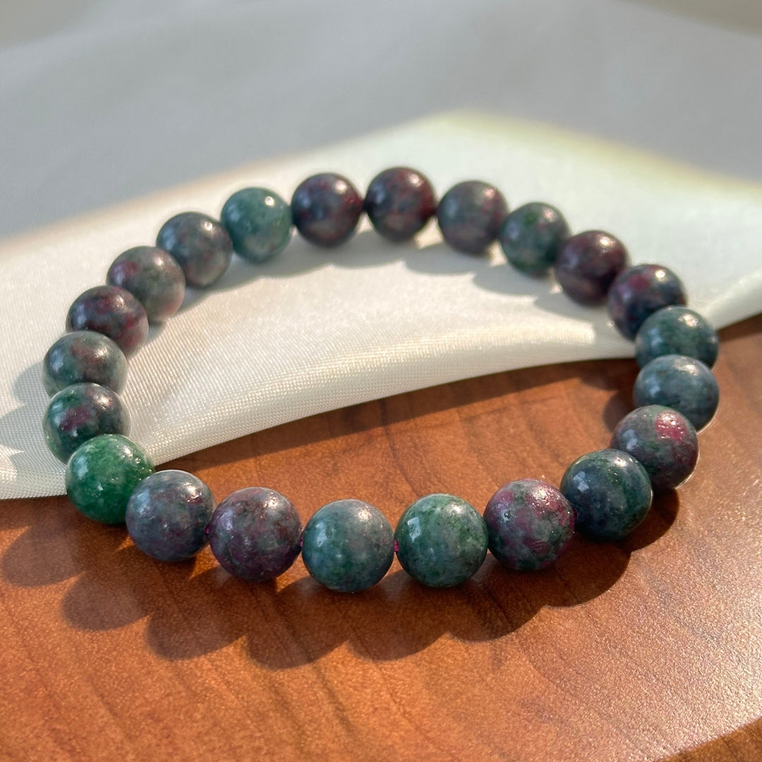 Ruby In Kyanite And Fuchsite Bracelet 8.9-9.1mm