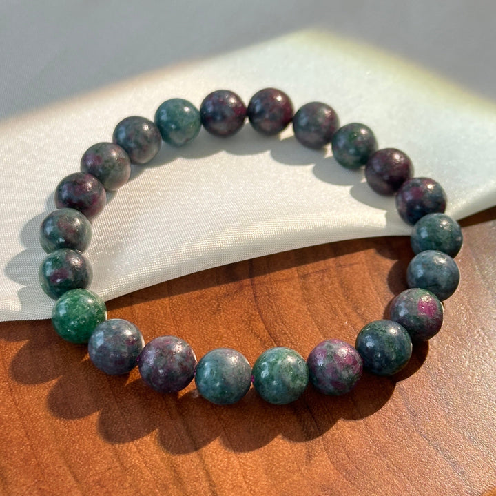 Ruby In Kyanite And Fuchsite Bracelet 8.9-9.1mm