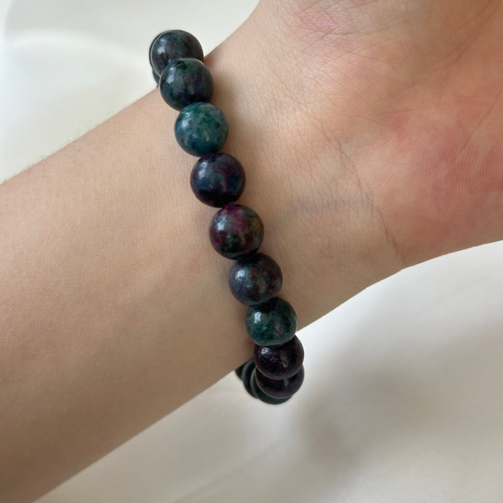 Ruby In Kyanite And Fuchsite Bracelet 8.9-9.1mm