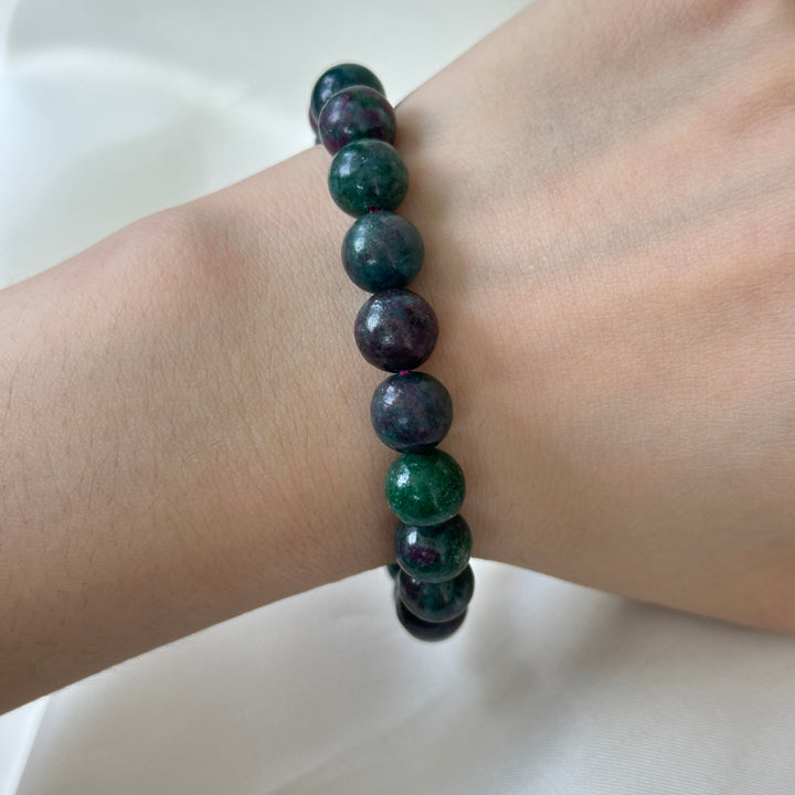 Ruby In Kyanite And Fuchsite Bracelet 8.9-9.1mm