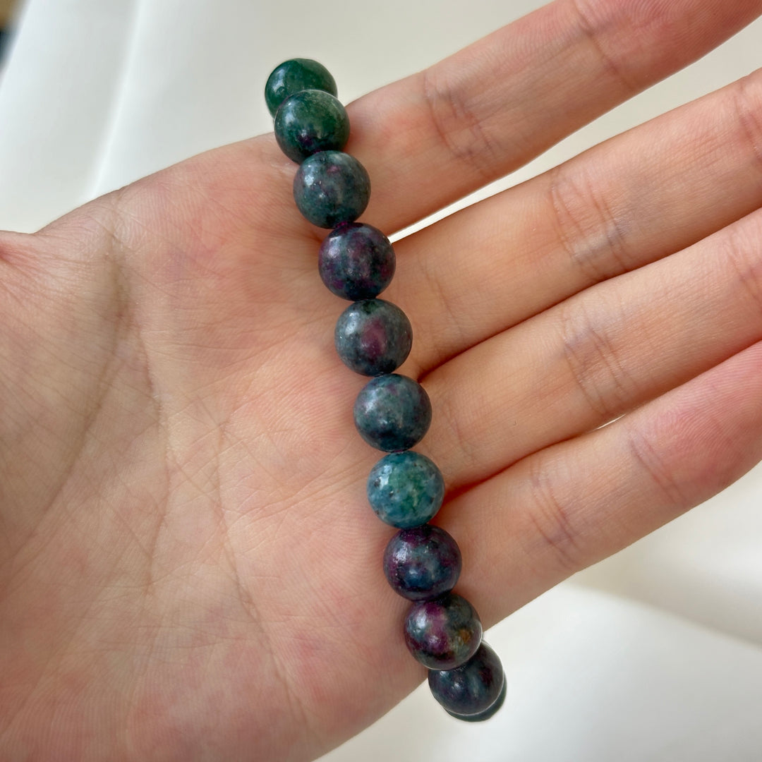 Ruby In Kyanite And Fuchsite Bracelet 8.9-9.1mm