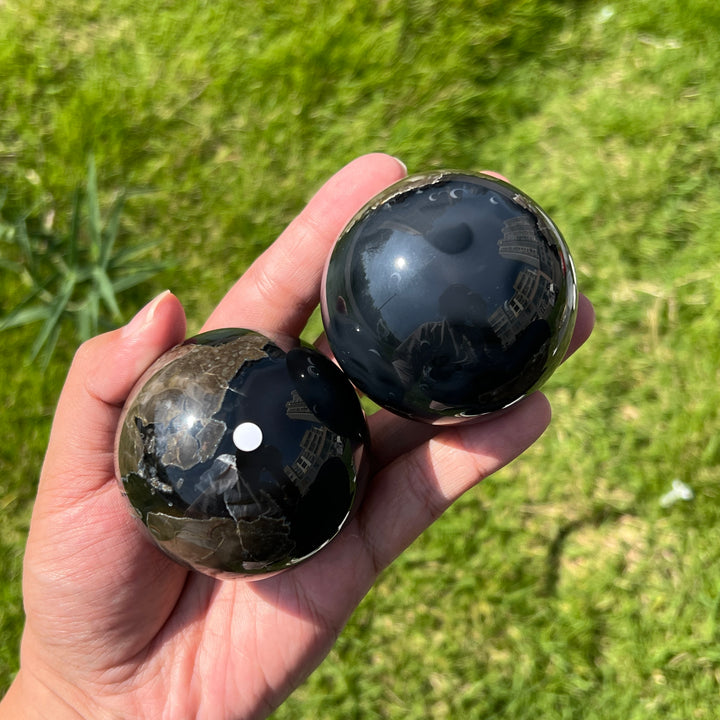 Natural Volcanic Agate Sphere